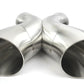 2.5" OD Compact Straight X-Pipe 304SS